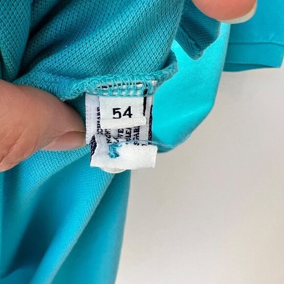 Fedeli 34 Lab The North Pique Polo in turquoise, Size 54 - Picture 6 of 8